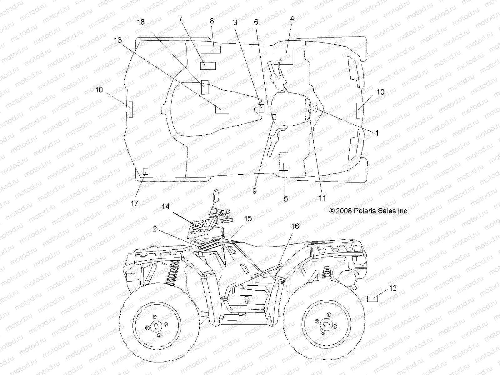 BODY | BODY, DECALS - A09ZN55FX (49ATVDECAL09SPXP550I)