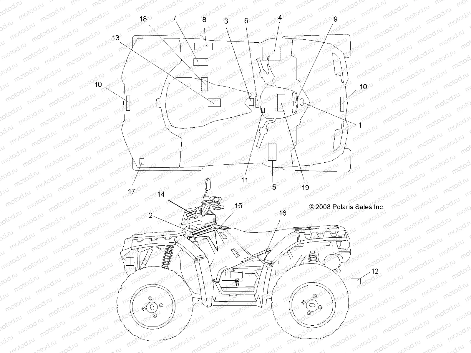 BODY | BODY, DECALS - A09ZX85FS/CFS (49ATVDECAL09SPEPS850I)