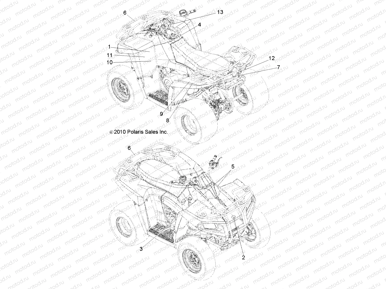 BODY | BODY, DECALS - A10EA32FA (49ATVDECAL10BOSSI)