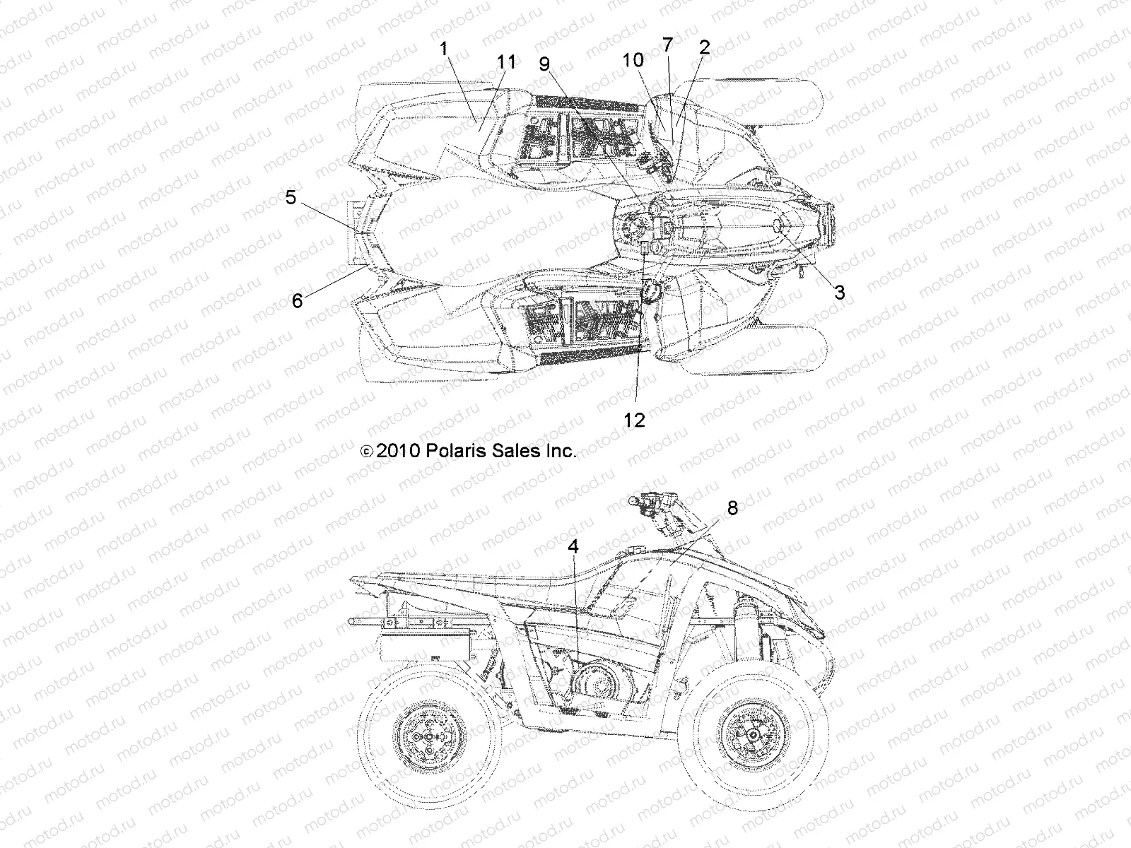 BODY | BODY, DECALS - A10NA32FA (49ATVDECAL10TBLZRI)