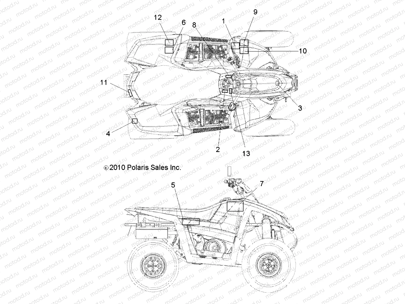 BODY | BODY, DECALS - A10NG50FA (49ATVDECAL10SCRAMI)