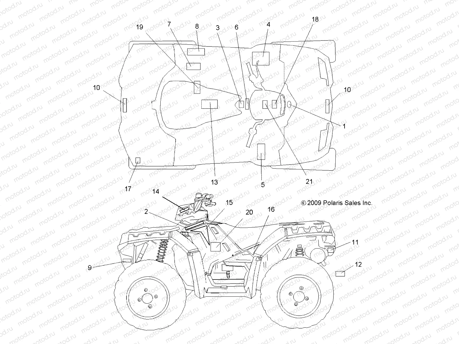 BODY | BODY, DECALS - A10ZX55AL/AT/AX (49ATVDECAL10SPXPEPS550)