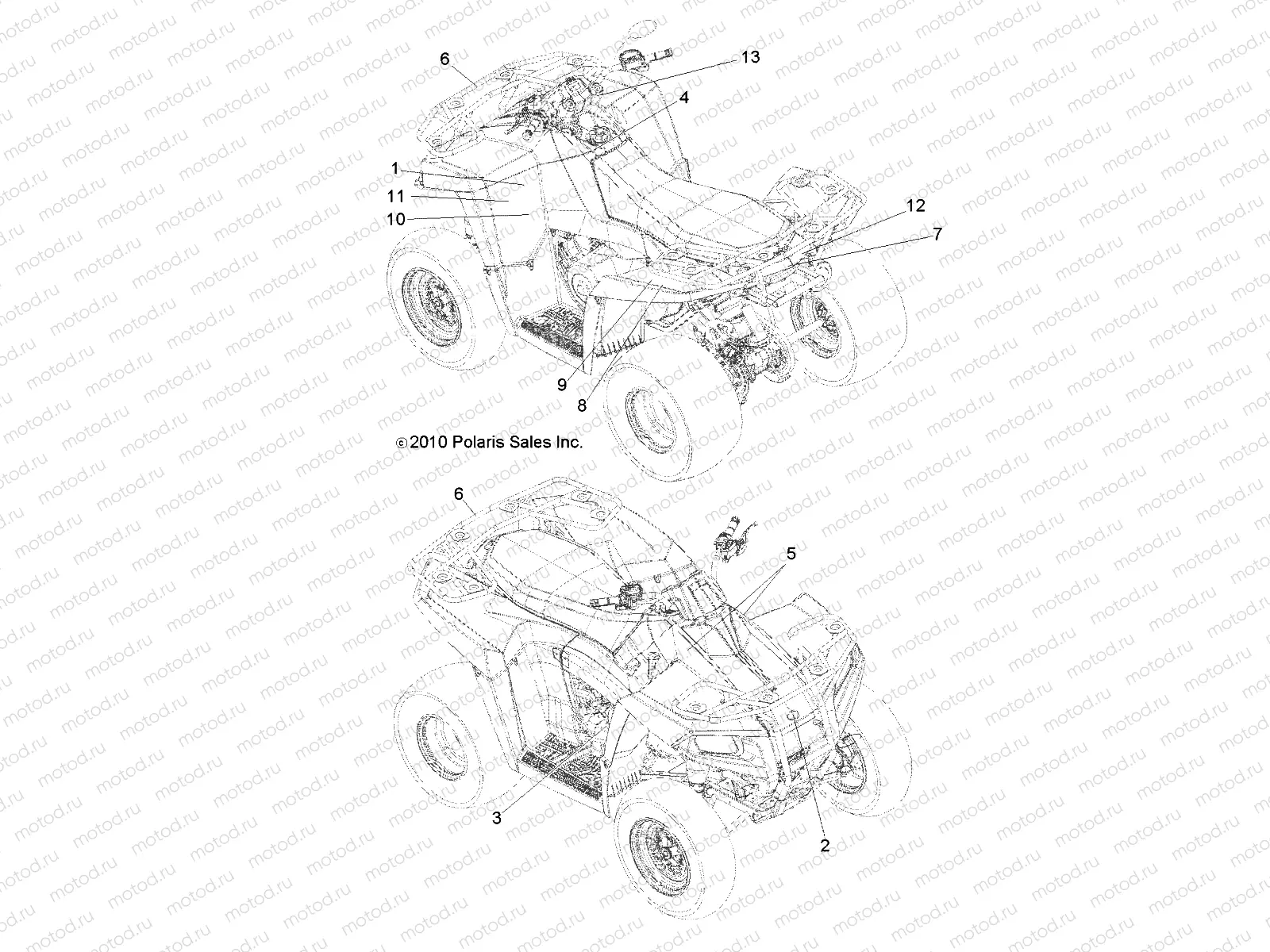 BODY | BODY, DECALS - A11EA32FA (49ATVDECAL11BOSSI)
