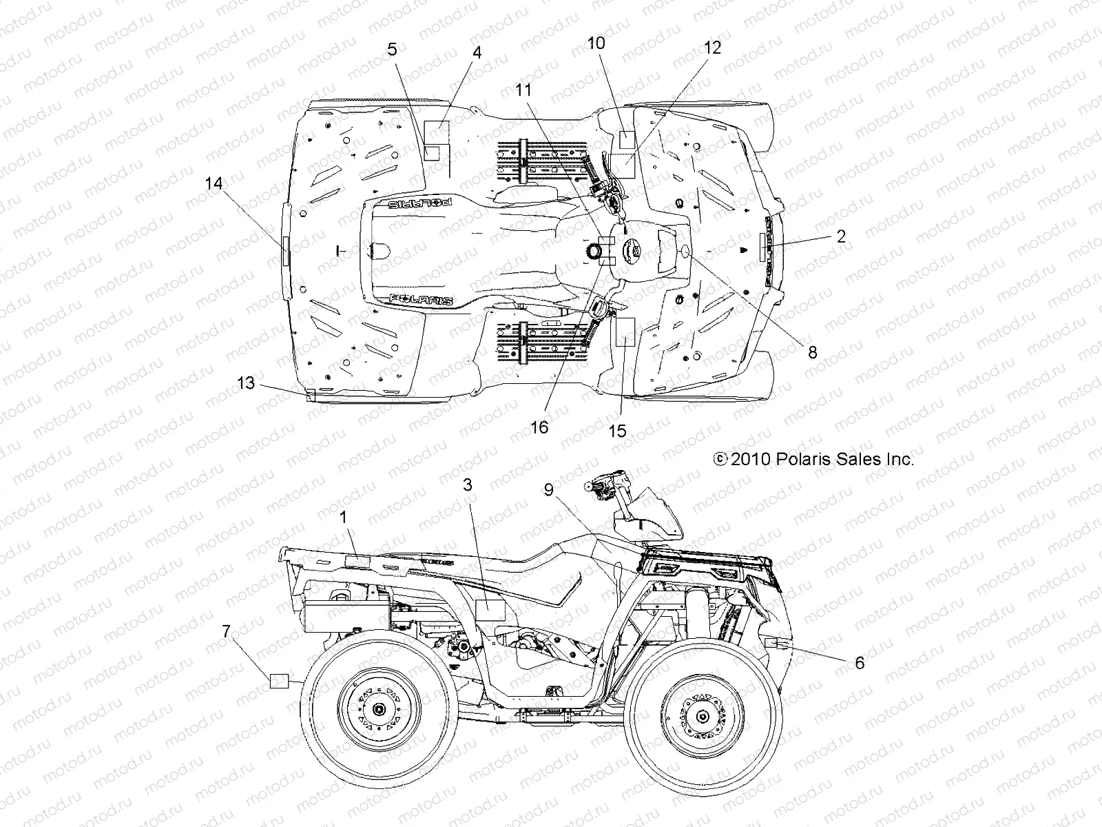 BODY | BODY, DECALS - A11MB46FZ (49ATVDECAL11SP400)