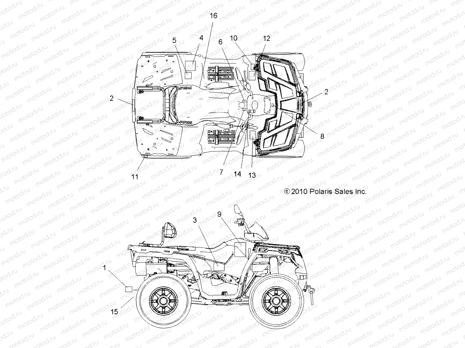 BODY | BODY, DECALS - A11MN50ET (49ATVDECAL11SP500TR)