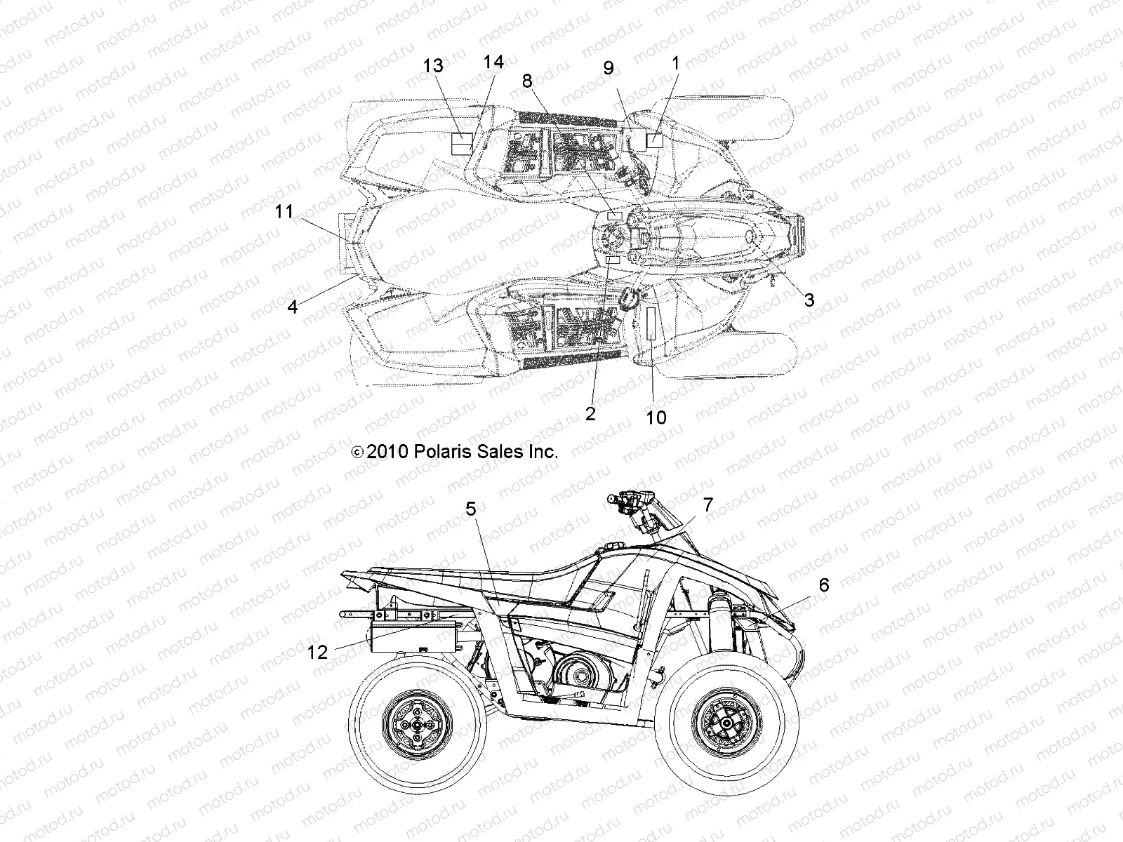 BODY | BODY, DECALS - A11NG50AA (49ATVDECAL11SCRAM)