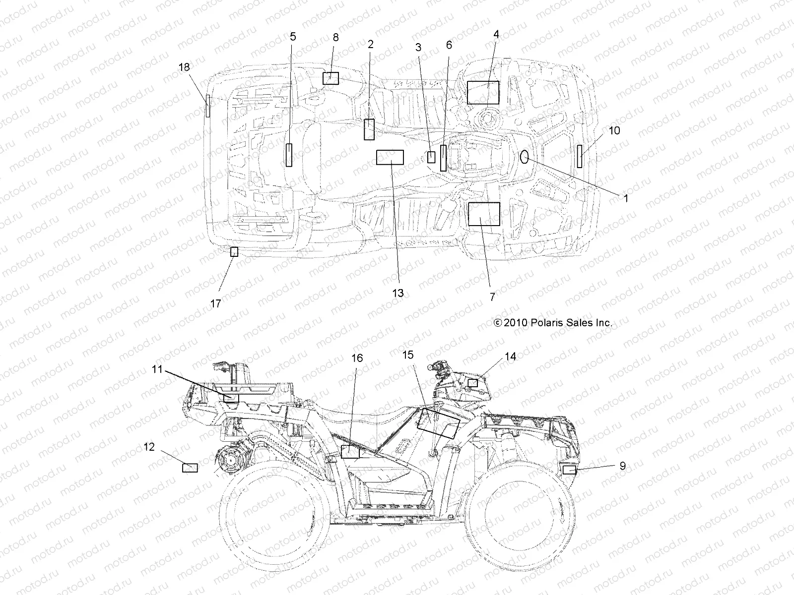 BODY | BODY, DECALS - A11TN85AA (49ATVDECAL11SPX2850)