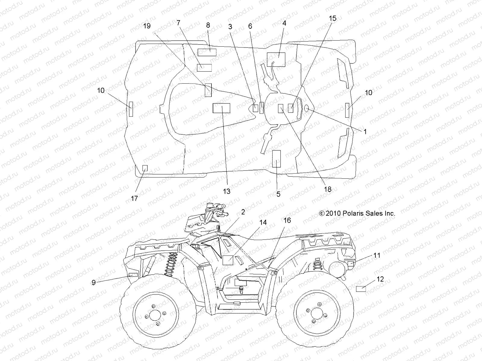 BODY | BODY, DECALS - A11ZX55AB/AK/AL/AT/AW/AX (49ATVDECAL11SPEPS550)