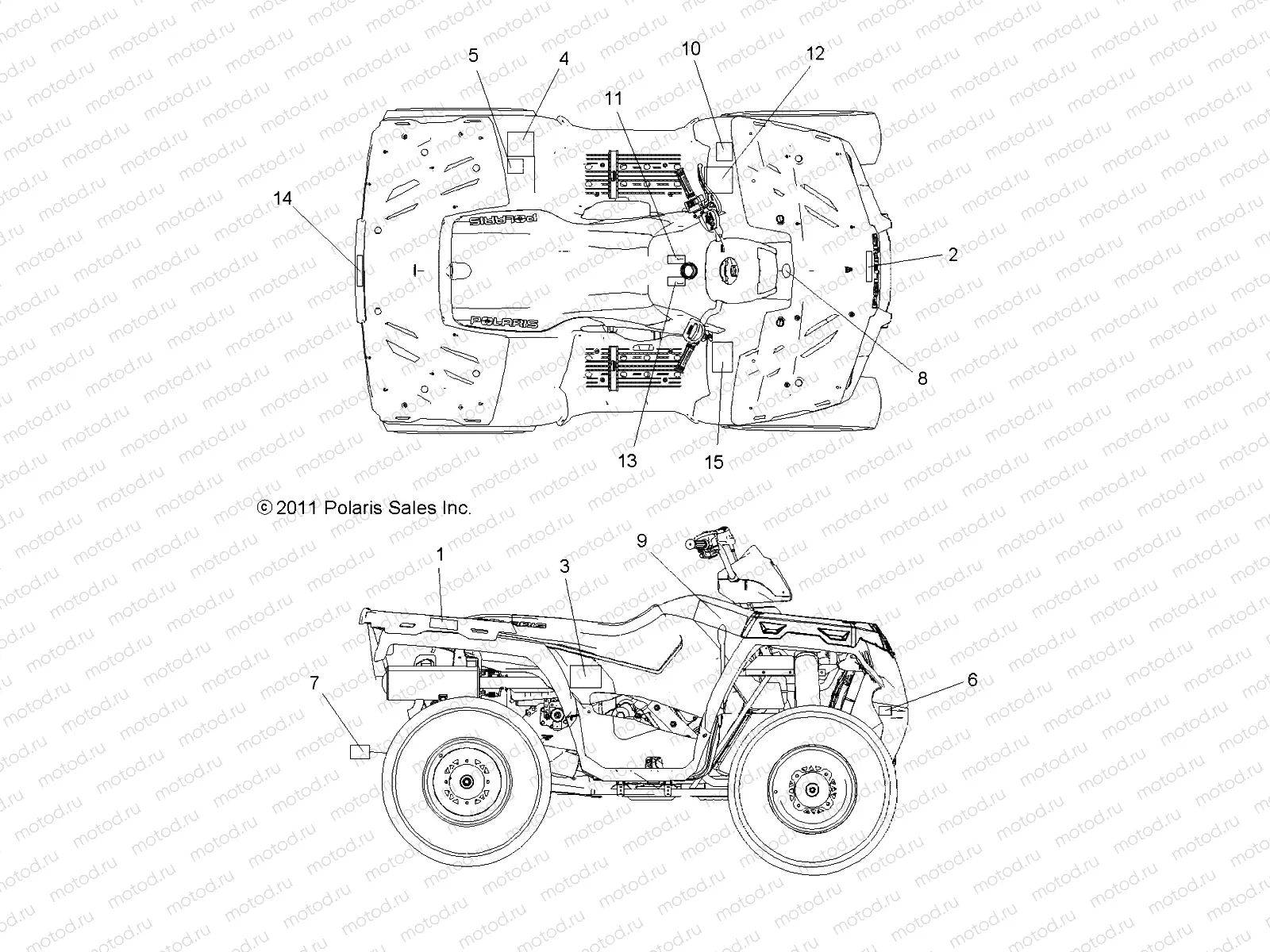 BODY | BODY, DECALS - A12MH76AD/AX/AZ (49ATVDECAL12SP800EFI)