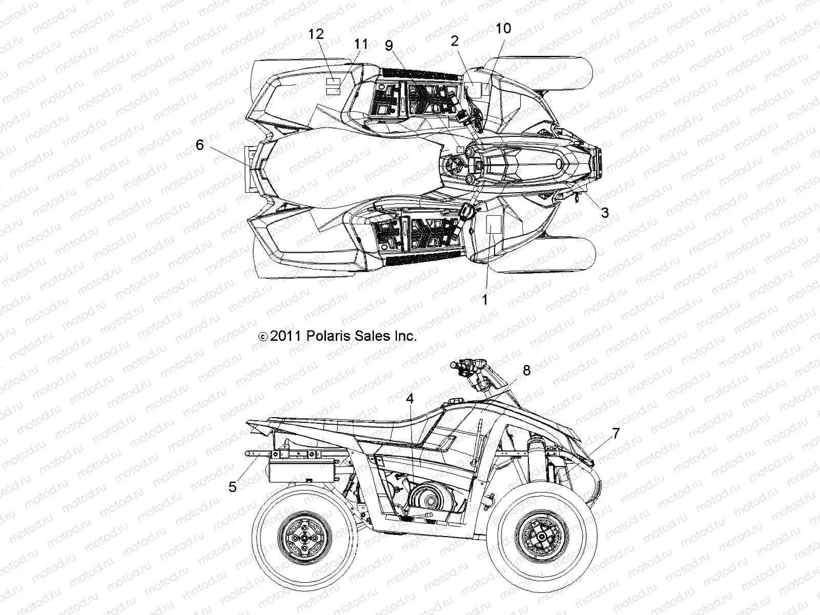 BODY | BODY, DECALS - A12NA32AA (49ATVDECAL12TB)