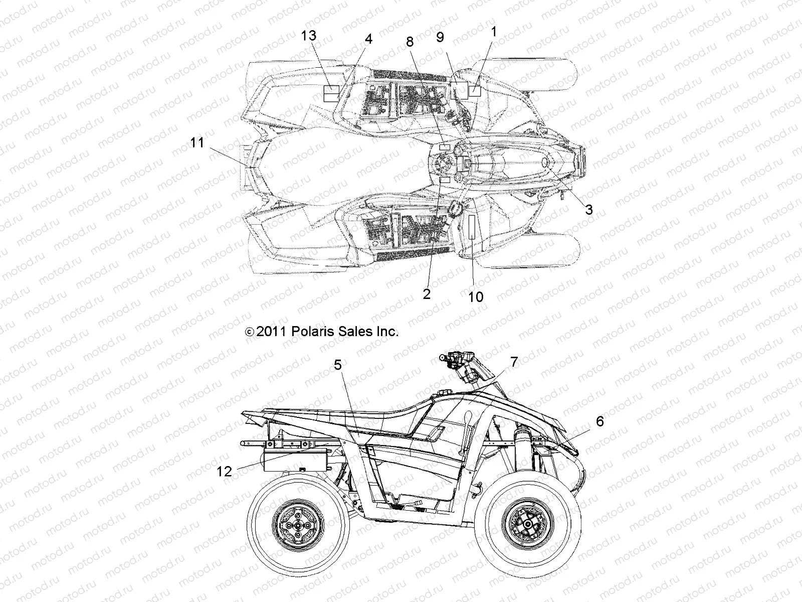 BODY | BODY, DECALS - A12NG50AA (49ATVDECAL12SCRAM)