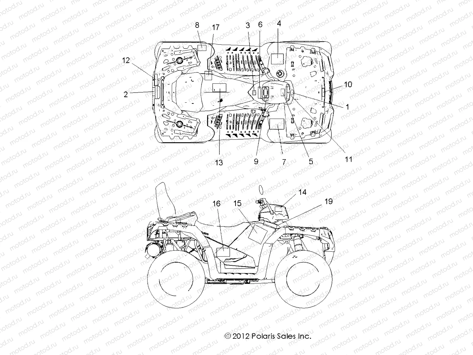 BODY | BODY, DECALS - A13DN5EFL (49ATVDECAL13SPTRG550EPSI)
