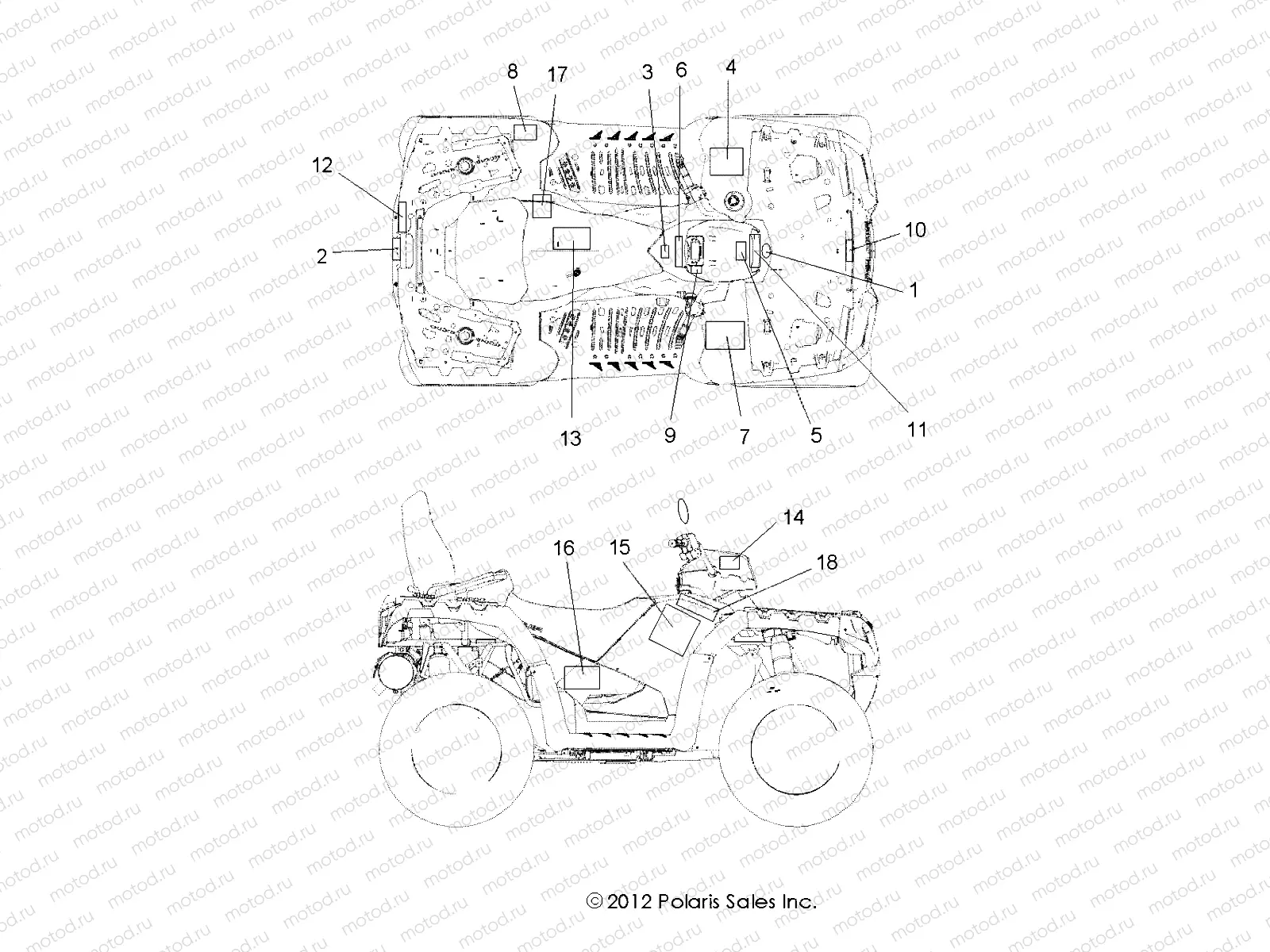 BODY | BODY, DECALS - A13DN8EFW (49ATVDECAL13SPTRG850EPSI)