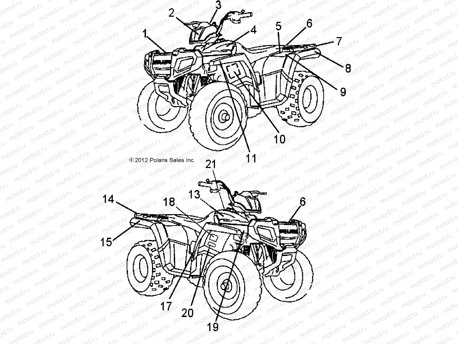BODY | BODY, DECALS - A13FA09AA (49ATVDECAL13SP90)