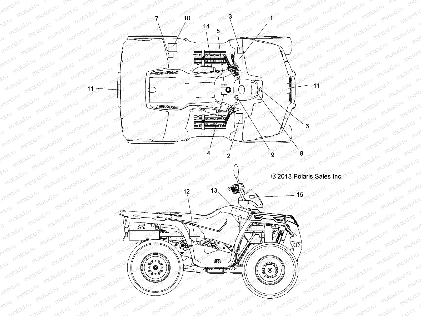 BODY | BODY, DECALS - A14MH57FA/FJ (49ATVDECAL14SP570F)