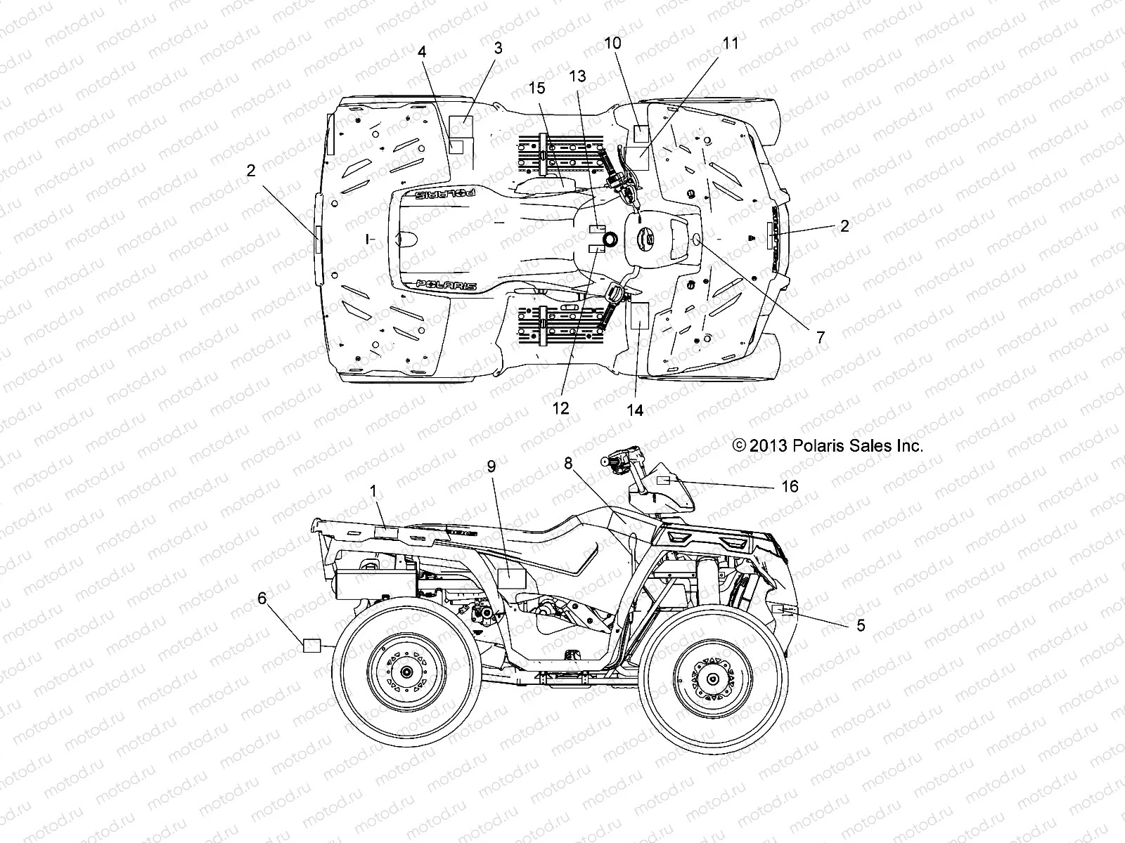 BODY | BODY, DECALS - A14MH57TD (49ATVDECAL14SP570)