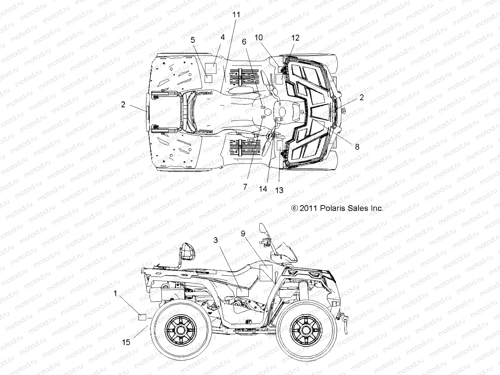 BODY | BODY, DECALS - A14MN50EM/EA (49ATVDECAL12SP500TR)