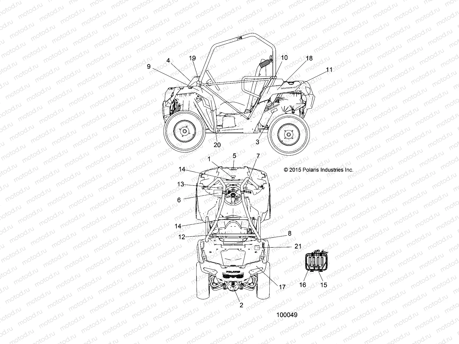 BODY | BODY, DECALS - A15DAA57EJ/EH/EEK (100049)