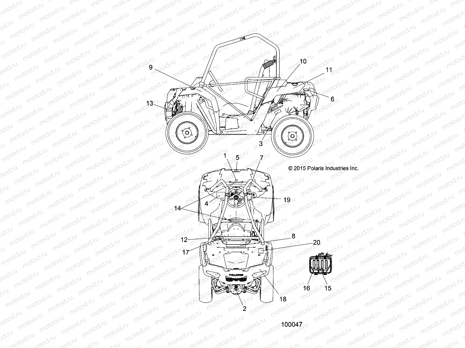 BODY | BODY, DECALS - A15DAH32EJ (100047)