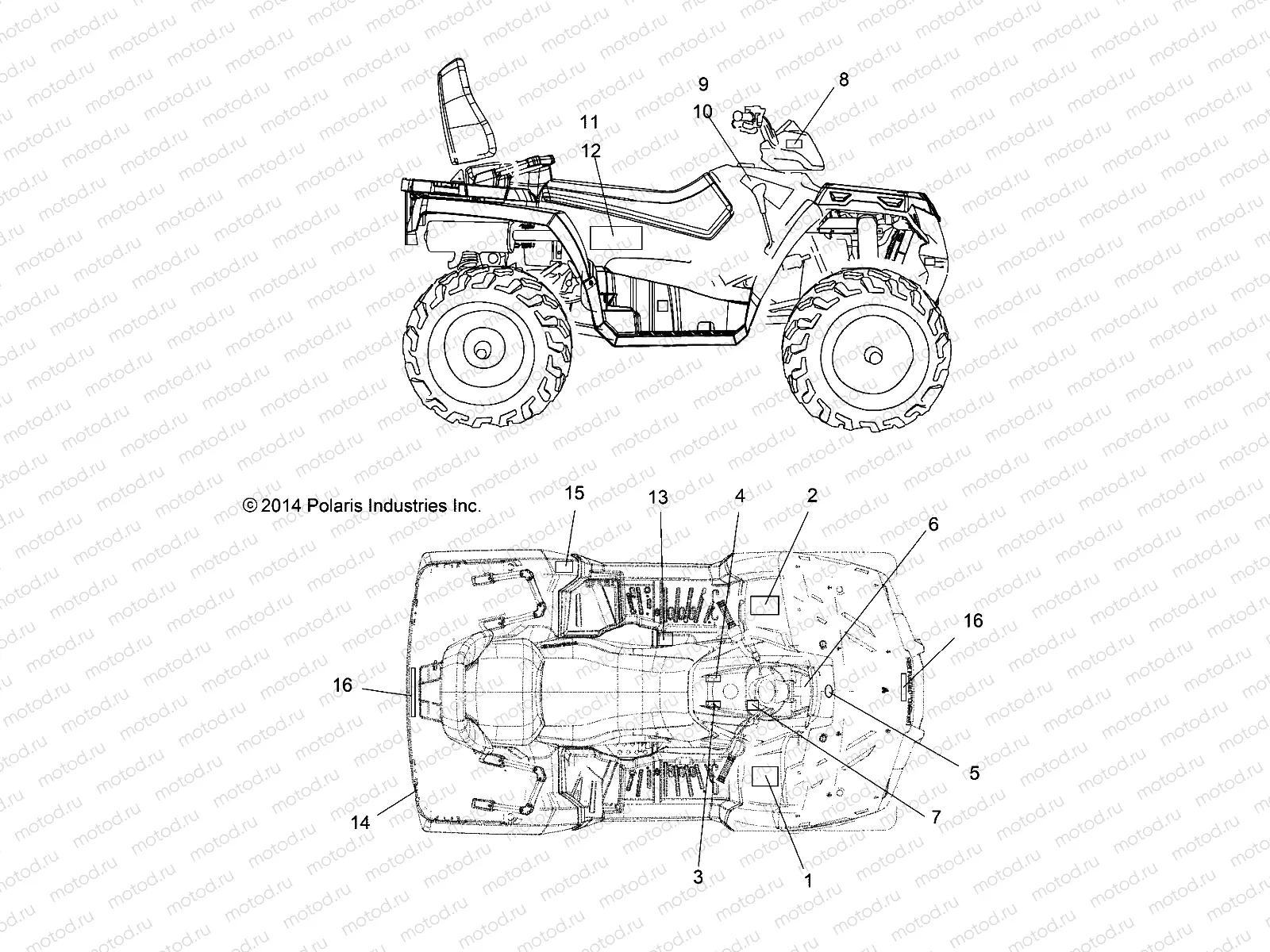 BODY | BODY, DECALS - A15SDA57FH (49ATVDECAL15TRGEU)