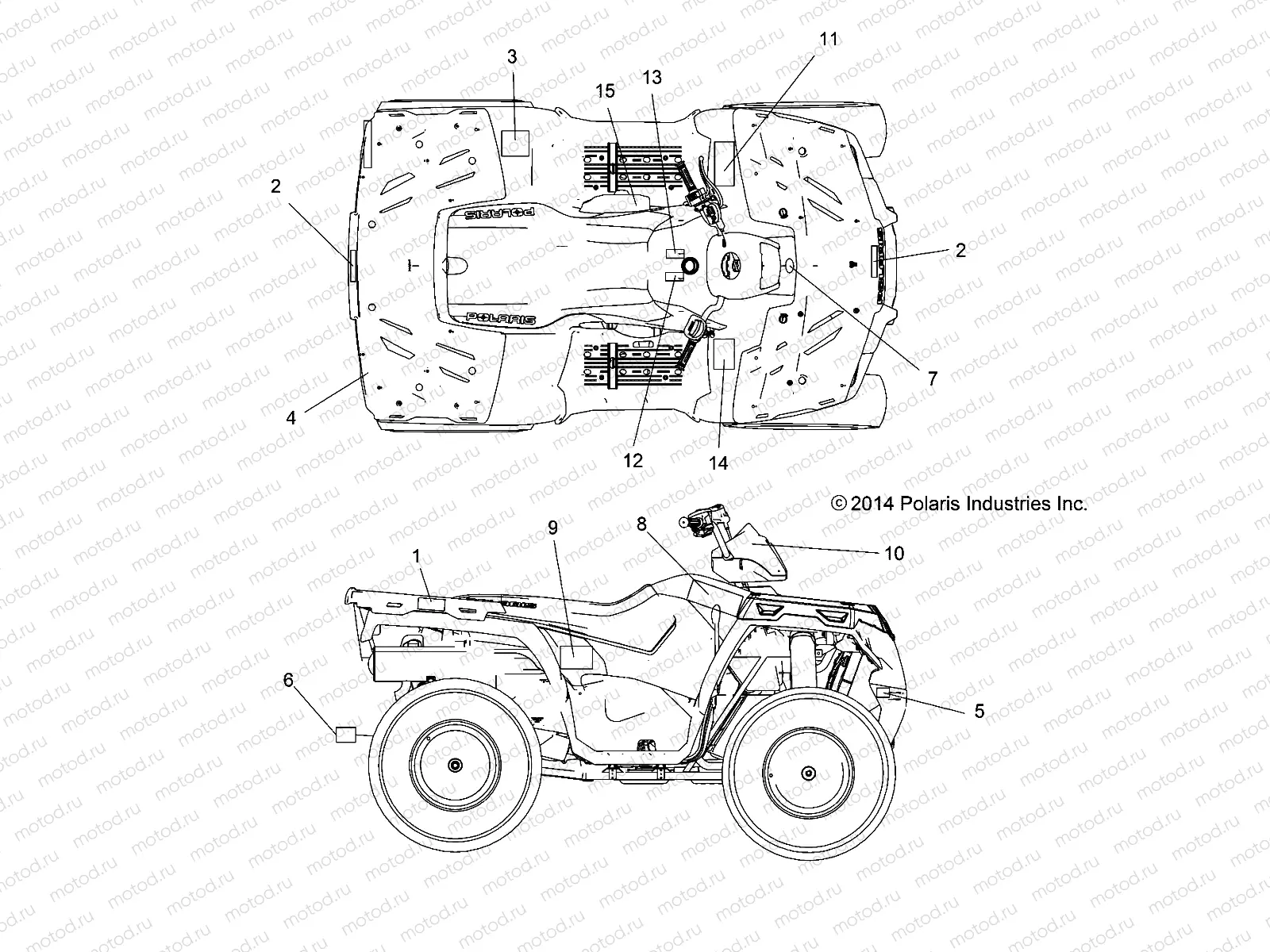 BODY | BODY, DECALS - A15SEA57HA (49ATVDECAL15MD570)