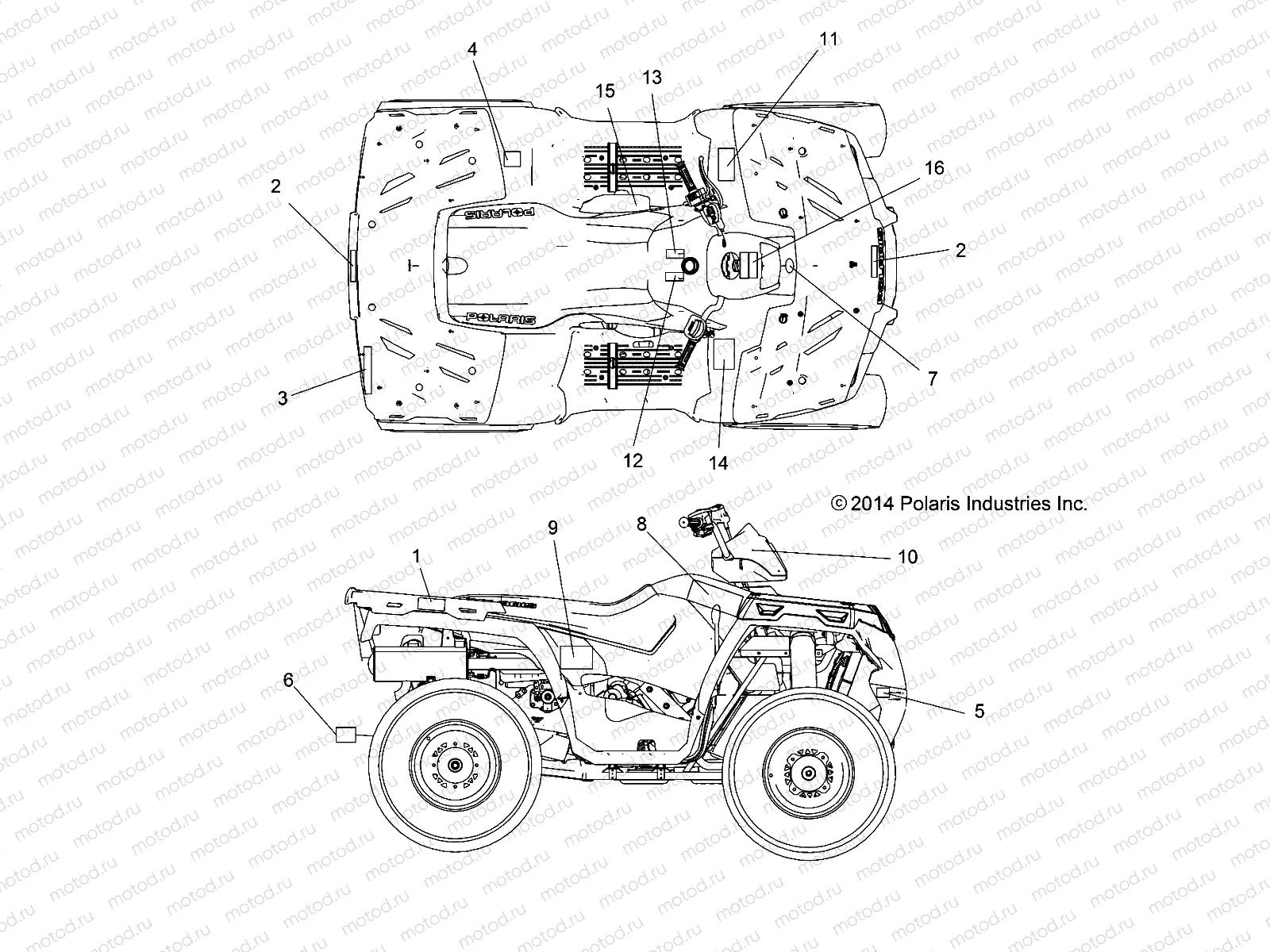 BODY | BODY, DECALS - A15SEE57HJ/HA (49ATVDECAL15570MD)