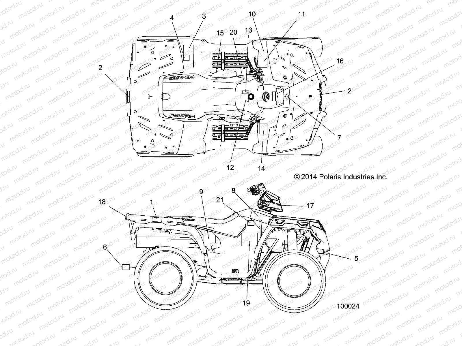 BODY | BODY, DECALS - A15SHD57AC/E57AS/AM/L57AK (100024)