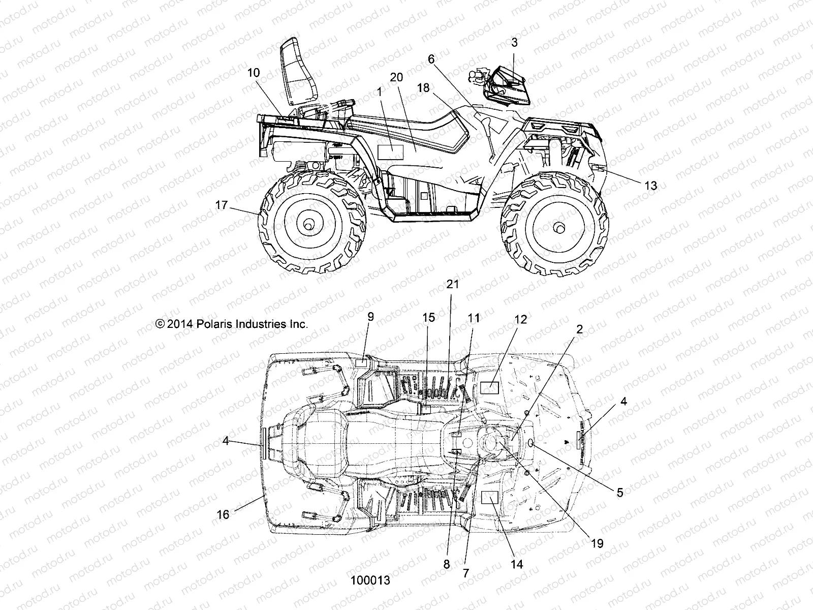 BODY | BODY, DECALS - A15SJE57HI (100013)