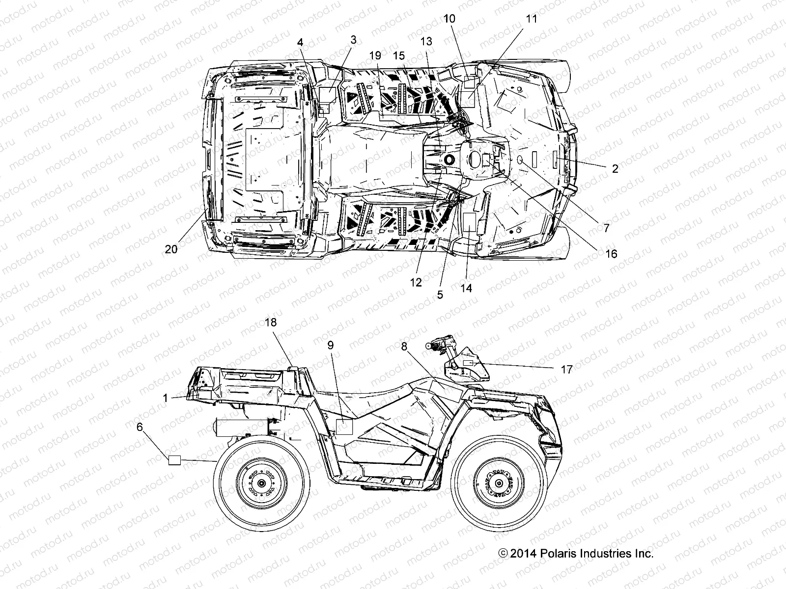 BODY | BODY, DECALS - A15SUH57AH (49ATVDECAL15UTE)
