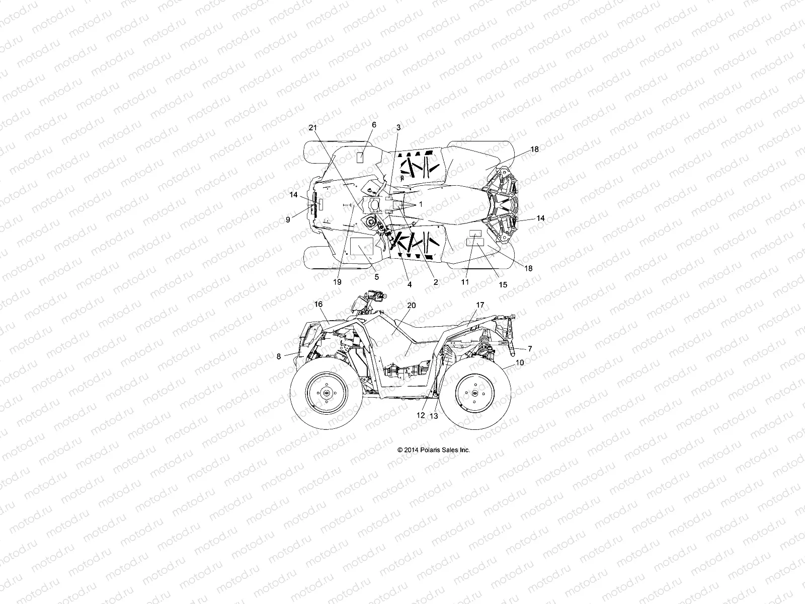 BODY | BODY, DECALS - A15SVA85AD (49ATVDECAL15SCRAM850)