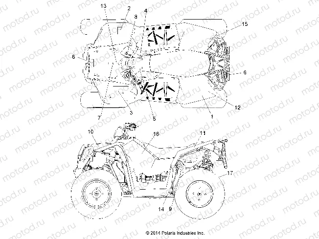 BODY | BODY, DECALS - A15SVA85FD (49ATVDECAL15850EU)