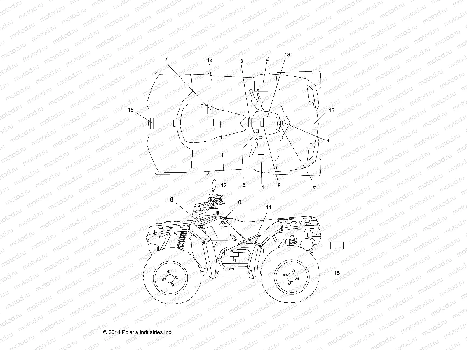 BODY | BODY, DECALS - A15SXE85FI (49ATVDECAL1585FEU)