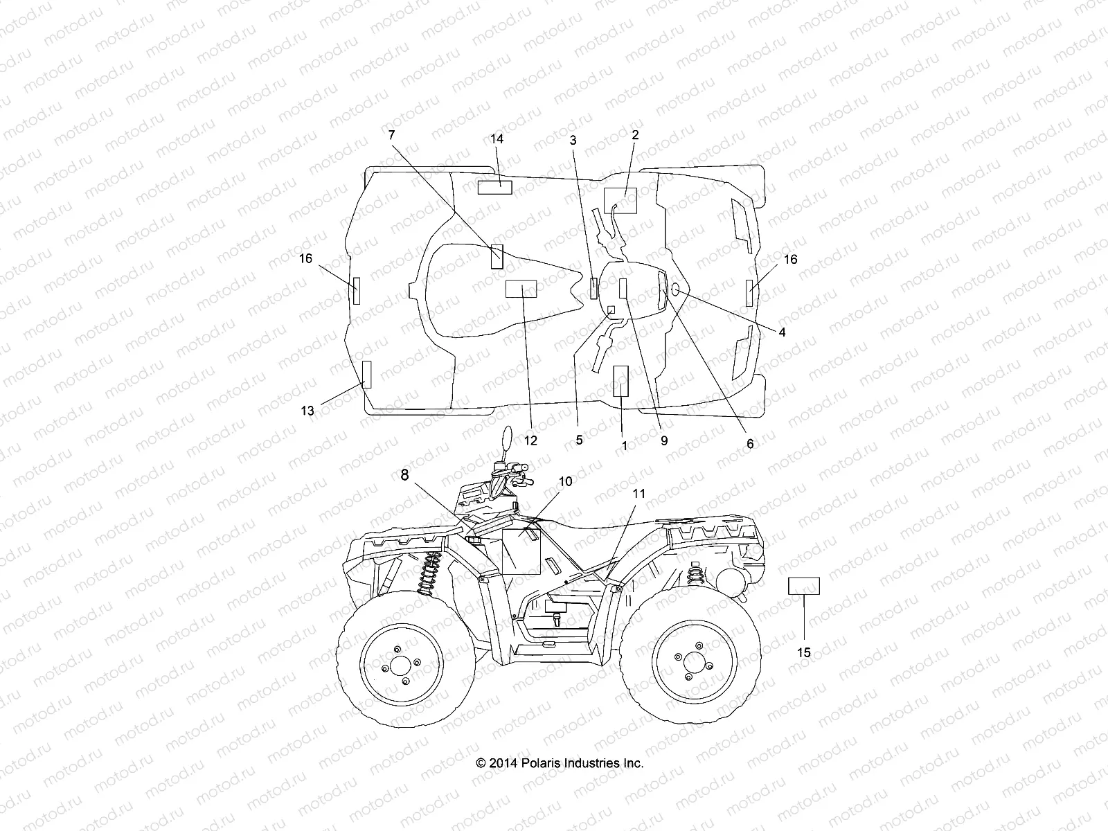 BODY | BODY, DECALS - A15SXE95FK (49ATVDECAL15F1EU)