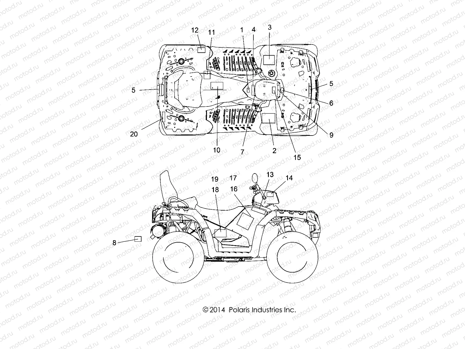 BODY | BODY, DECALS - A15SYE85FS (49ATVDECAL1585TREU)