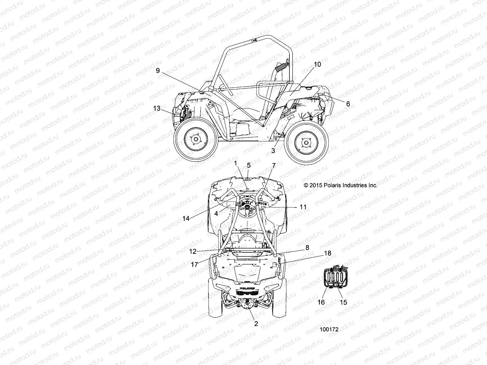 BODY | BODY, DECALS - A16DAA32A1/A7 (100172)