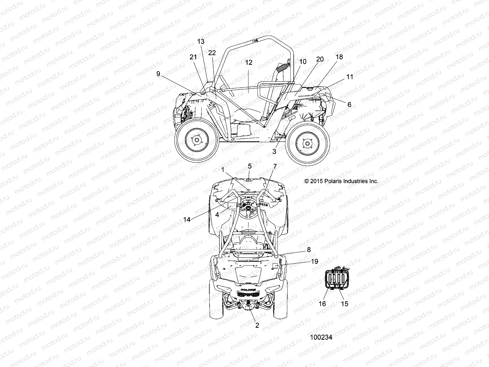 BODY | BODY, DECALS - A16DAA57N1/E57NM (100234)