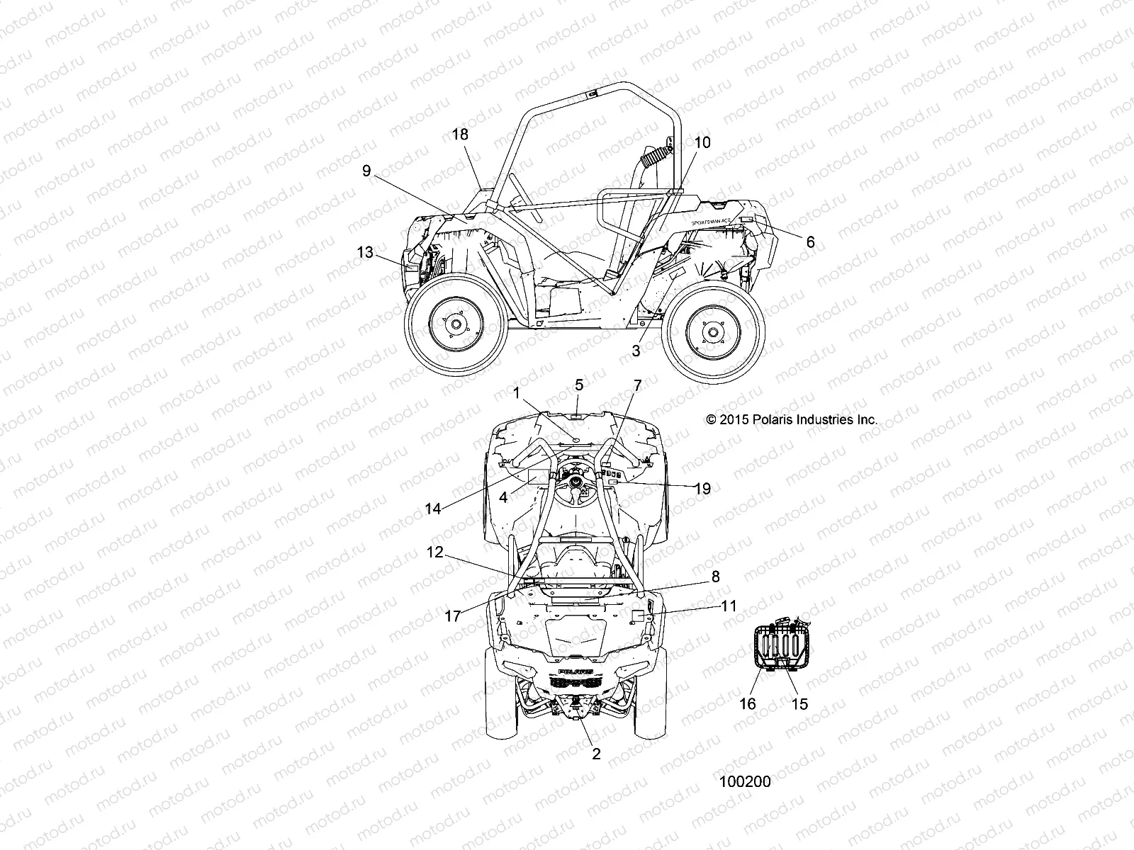 BODY | BODY, DECALS - A16DAH57A1 (100200)