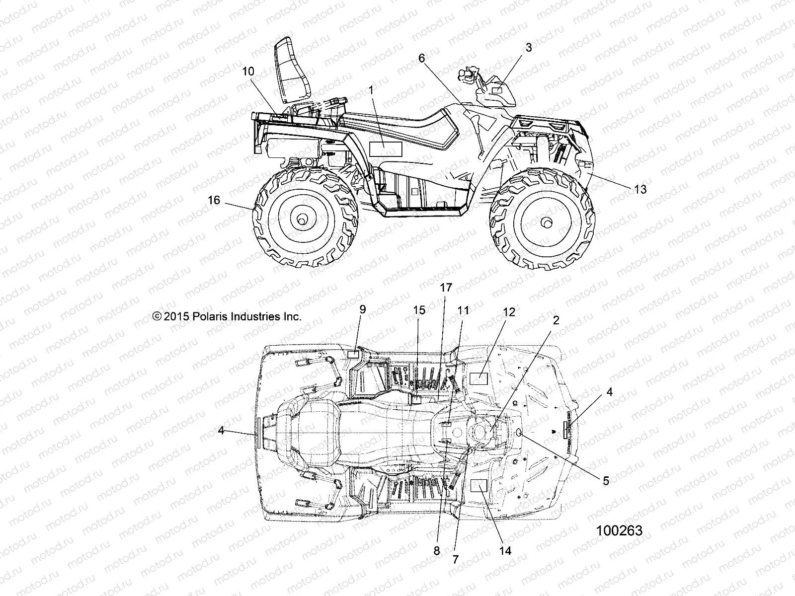 BODY | BODY, DECALS - A16SDA57N2/E57N2 (100263)