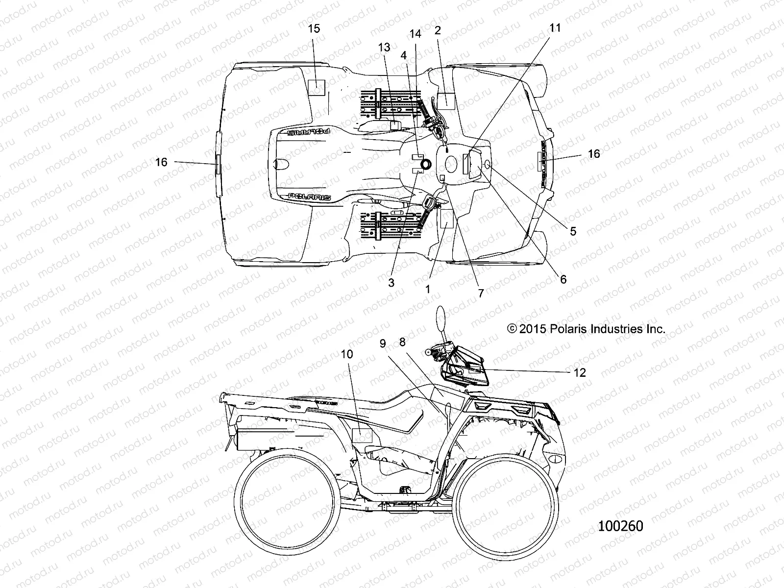 BODY | BODY, DECALS - A16SHC57CM (100260)