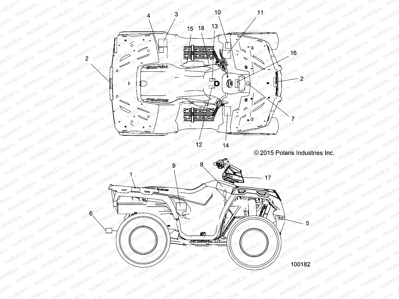 BODY | BODY, DECALS - A16SHD57A9/AR/E57AS/AM (100182)