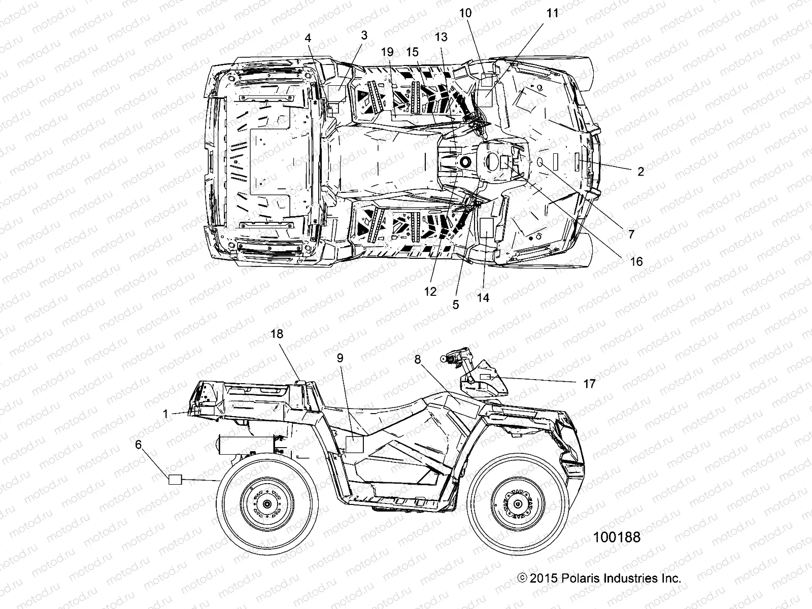 BODY | BODY, DECALS - A16SUH57N6 (100188)
