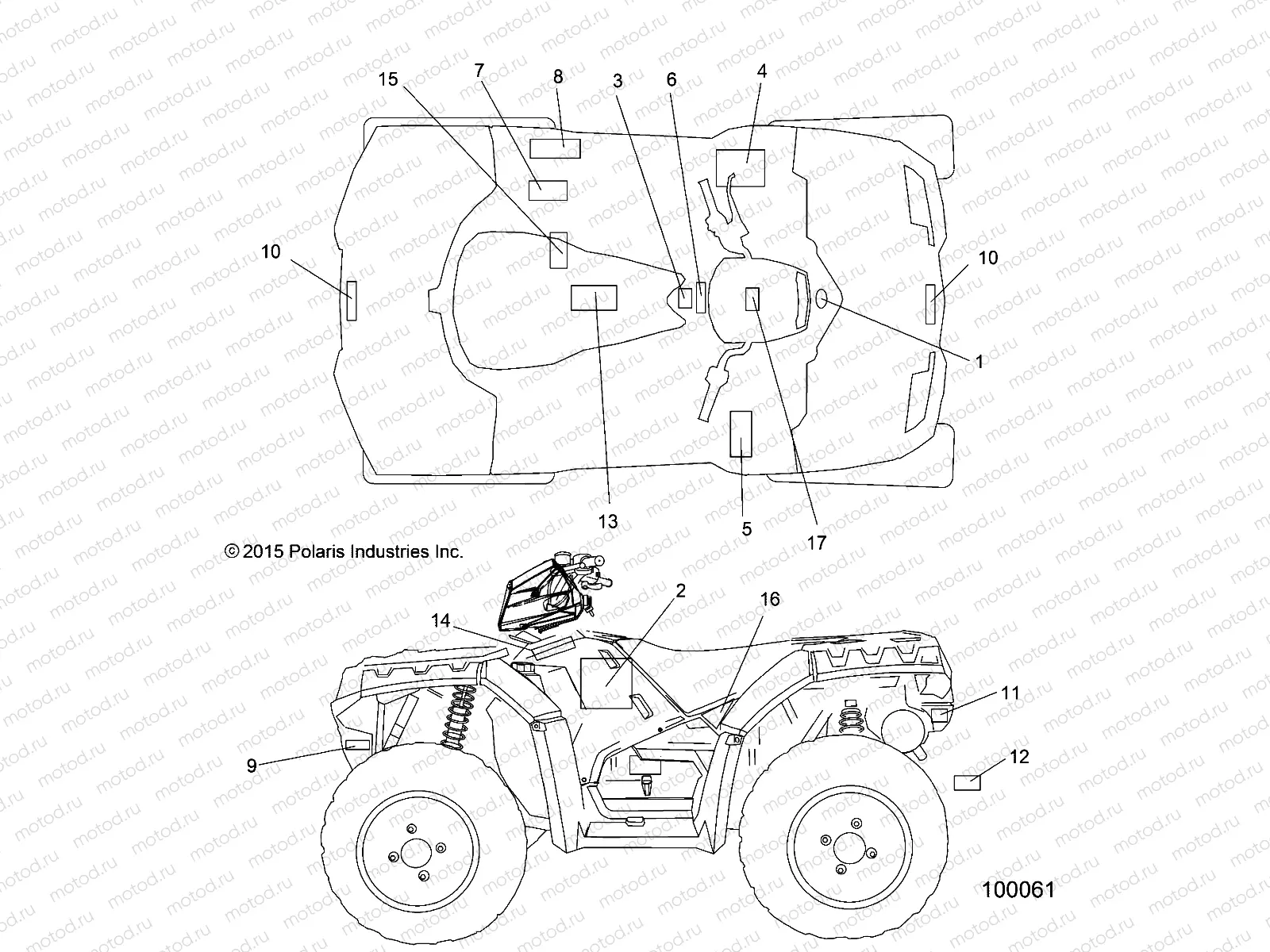 BODY | BODY, DECALS - A16SXE85AS/AM/AB/A85A1/A2/A9 (100061)