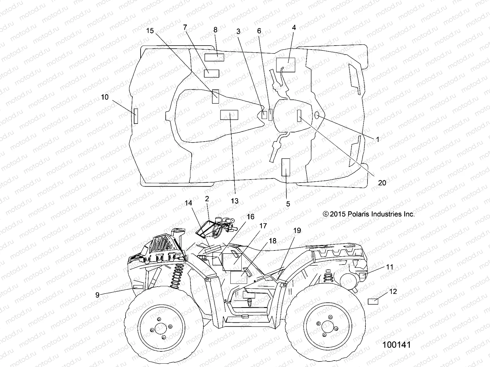 BODY | BODY, DECALS - A16SXM95AL