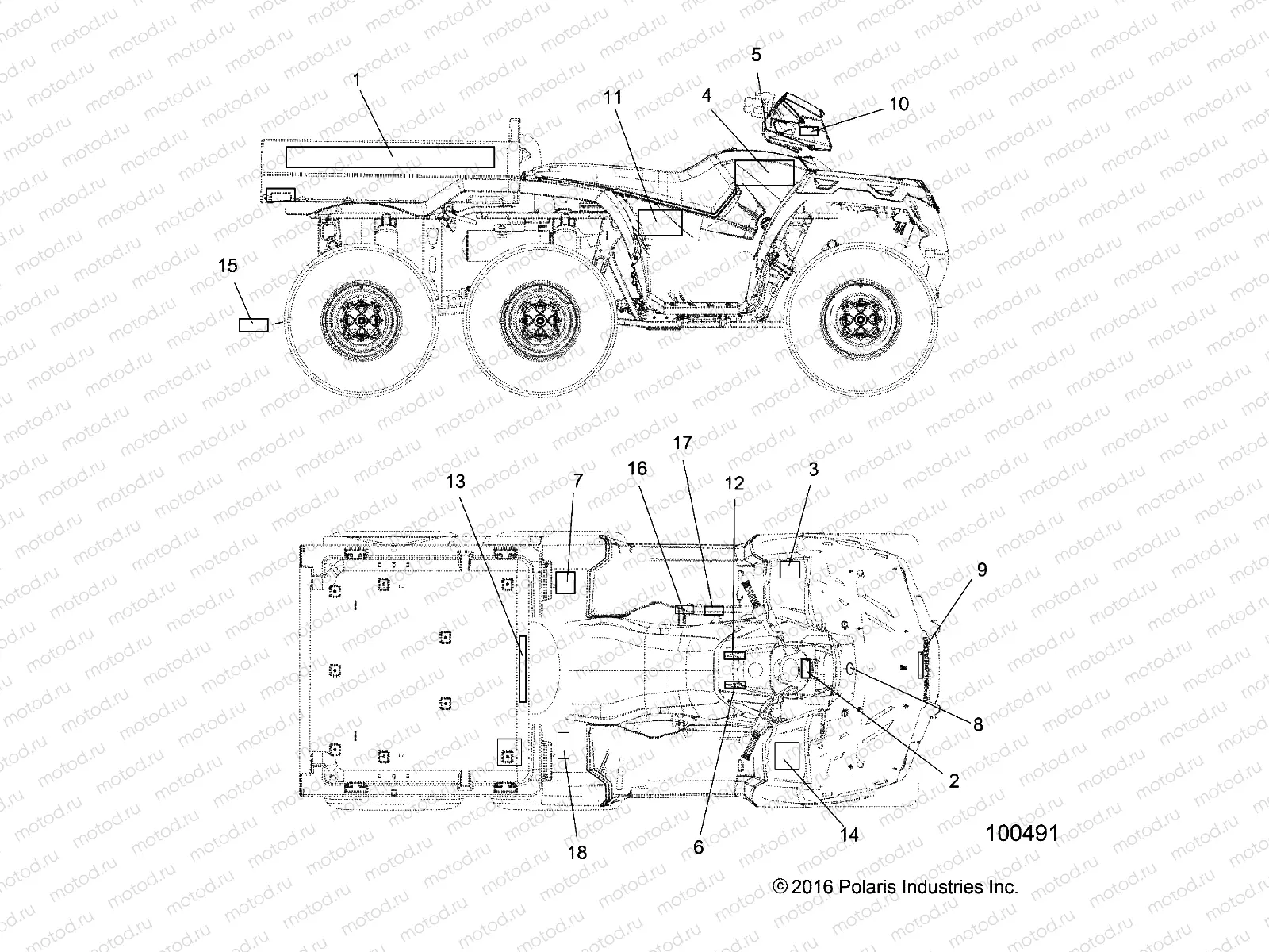 BODY | BODY, DECALS - A17S6S57C1/CM