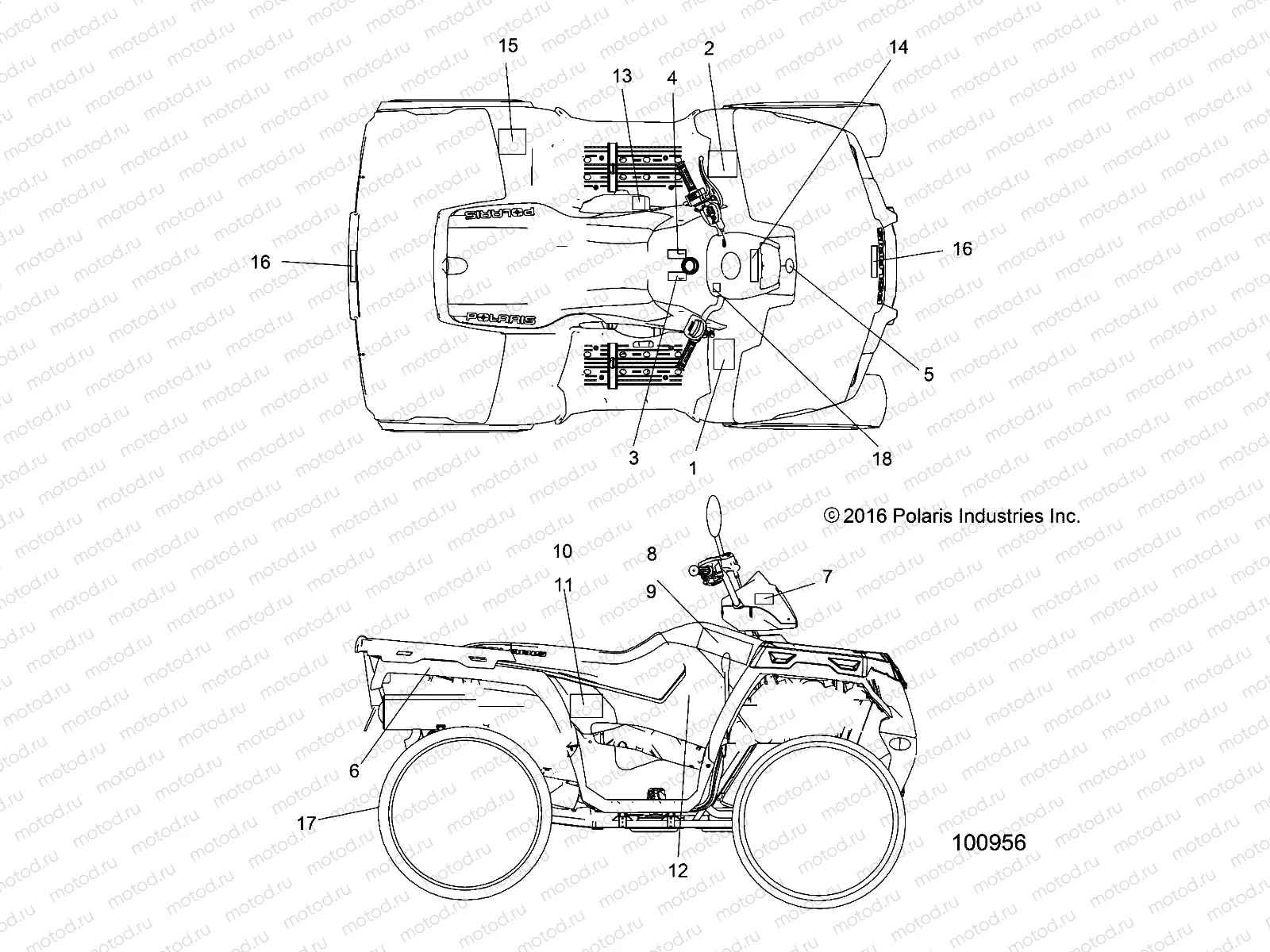 BODY | BODY, DECALS - A17SEA57F1/SEE57F1/F2/FL (100956)