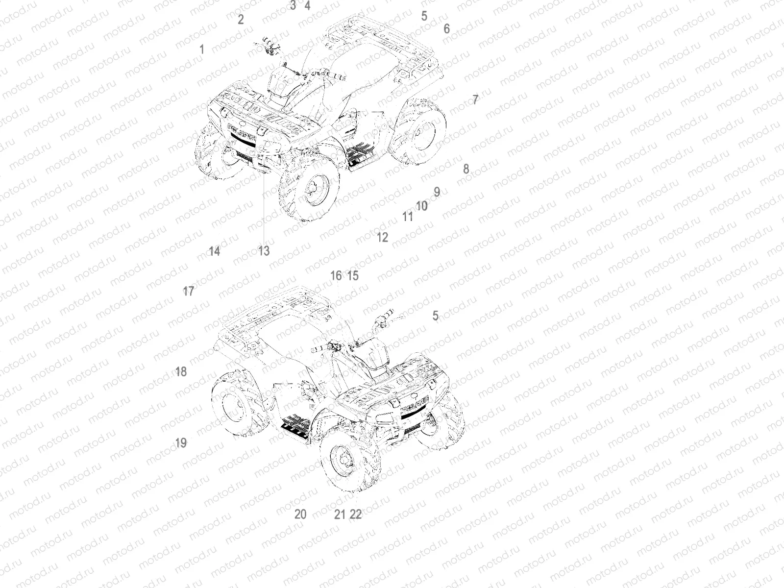 BODY | BODY, DECALS - A17YAF11A5/N5 (49ATVDECAL13SP90)