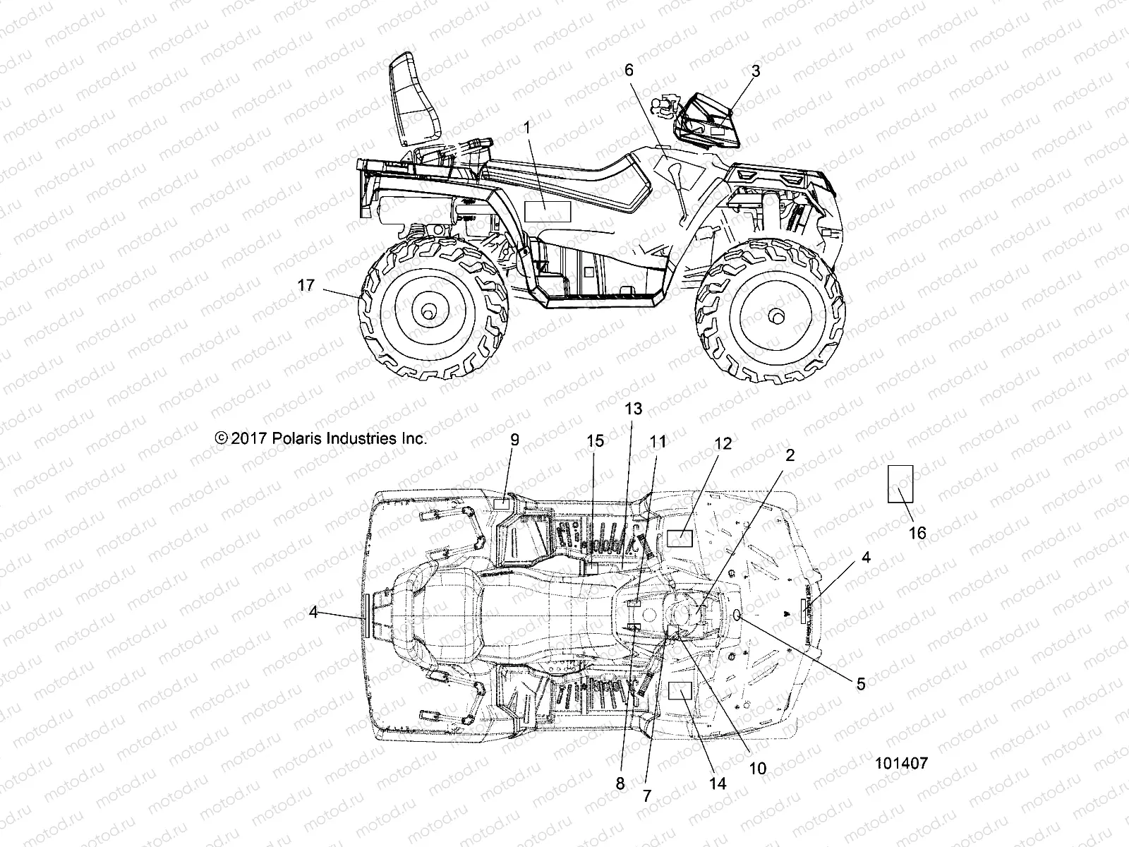 BODY | BODY, DECALS - A18SDS57C5/E5 (101407)