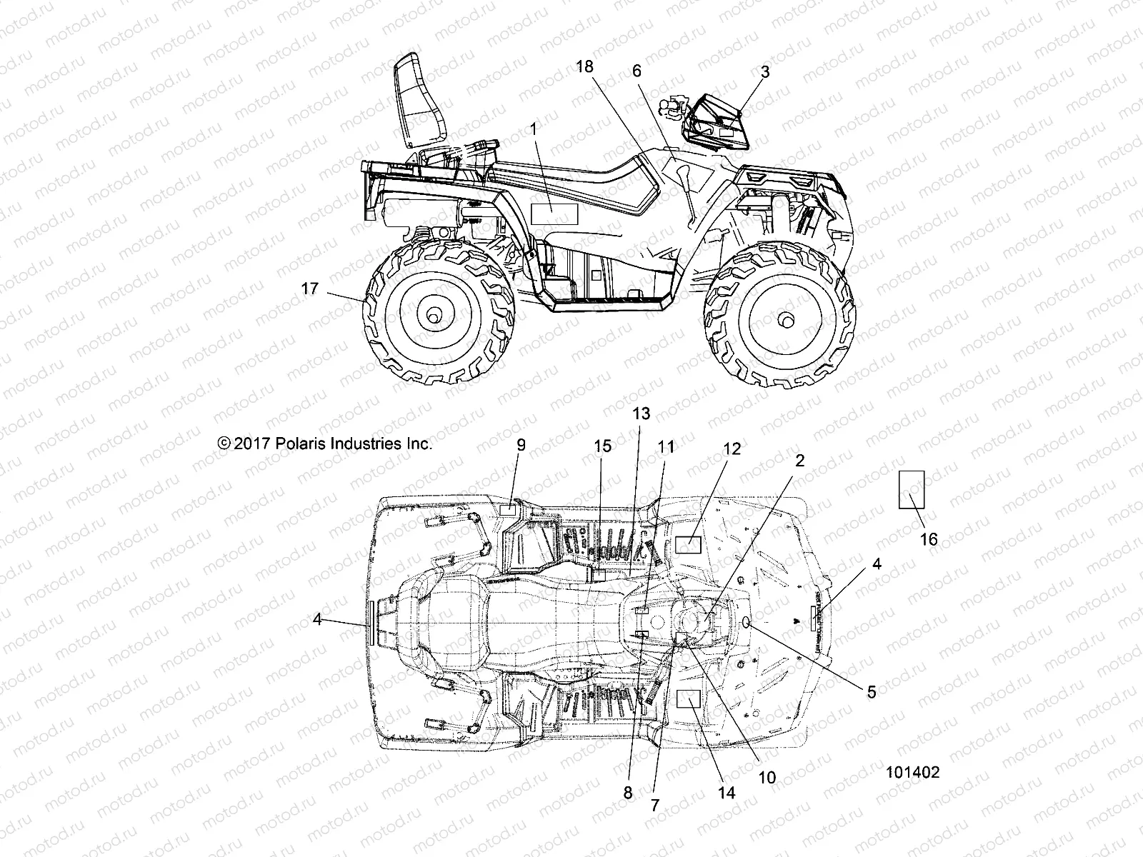 BODY | BODY, DECALS - A18SJS57CU (101402)