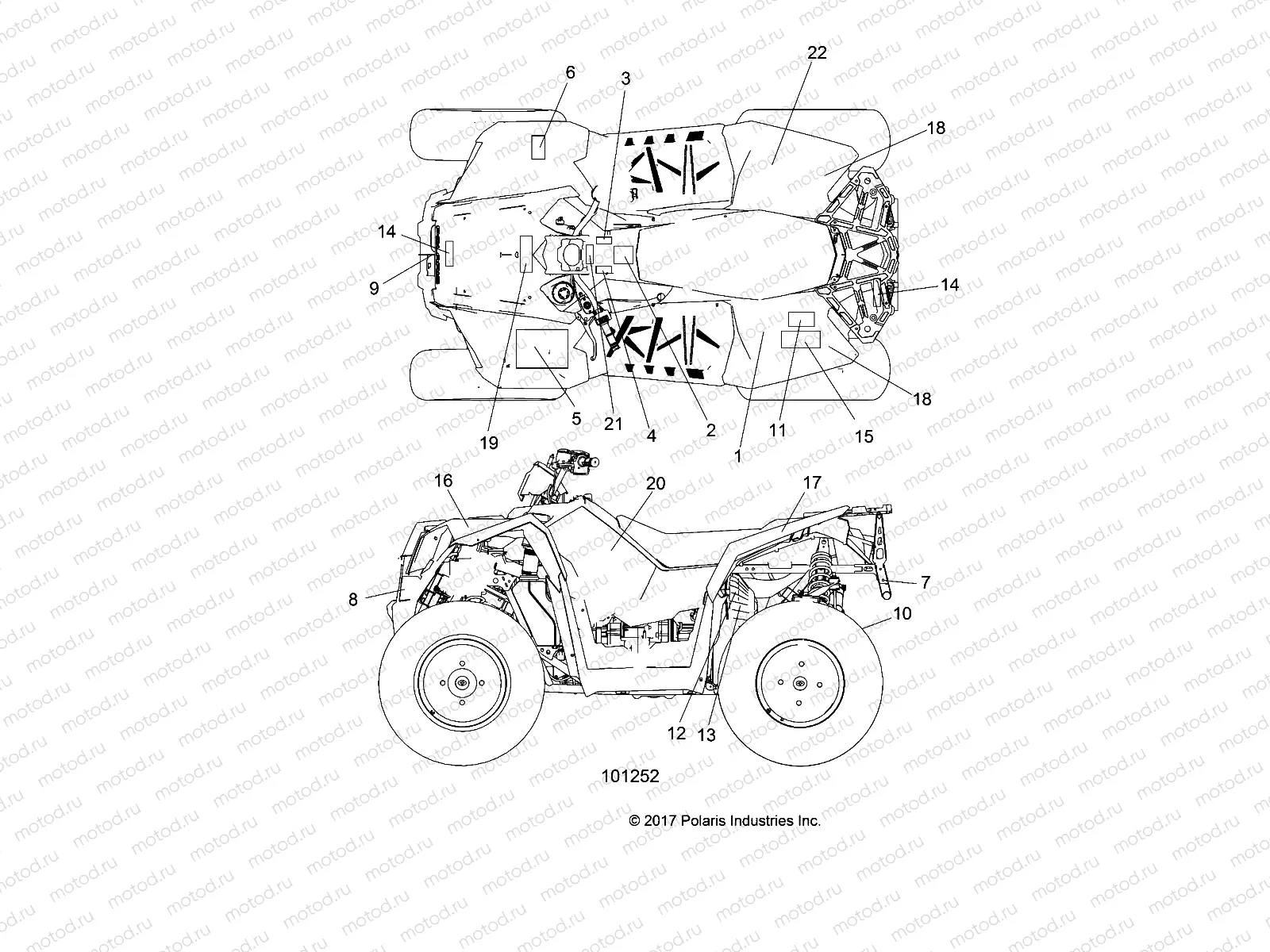 BODY | BODY, DECALS - A18SVE95BR