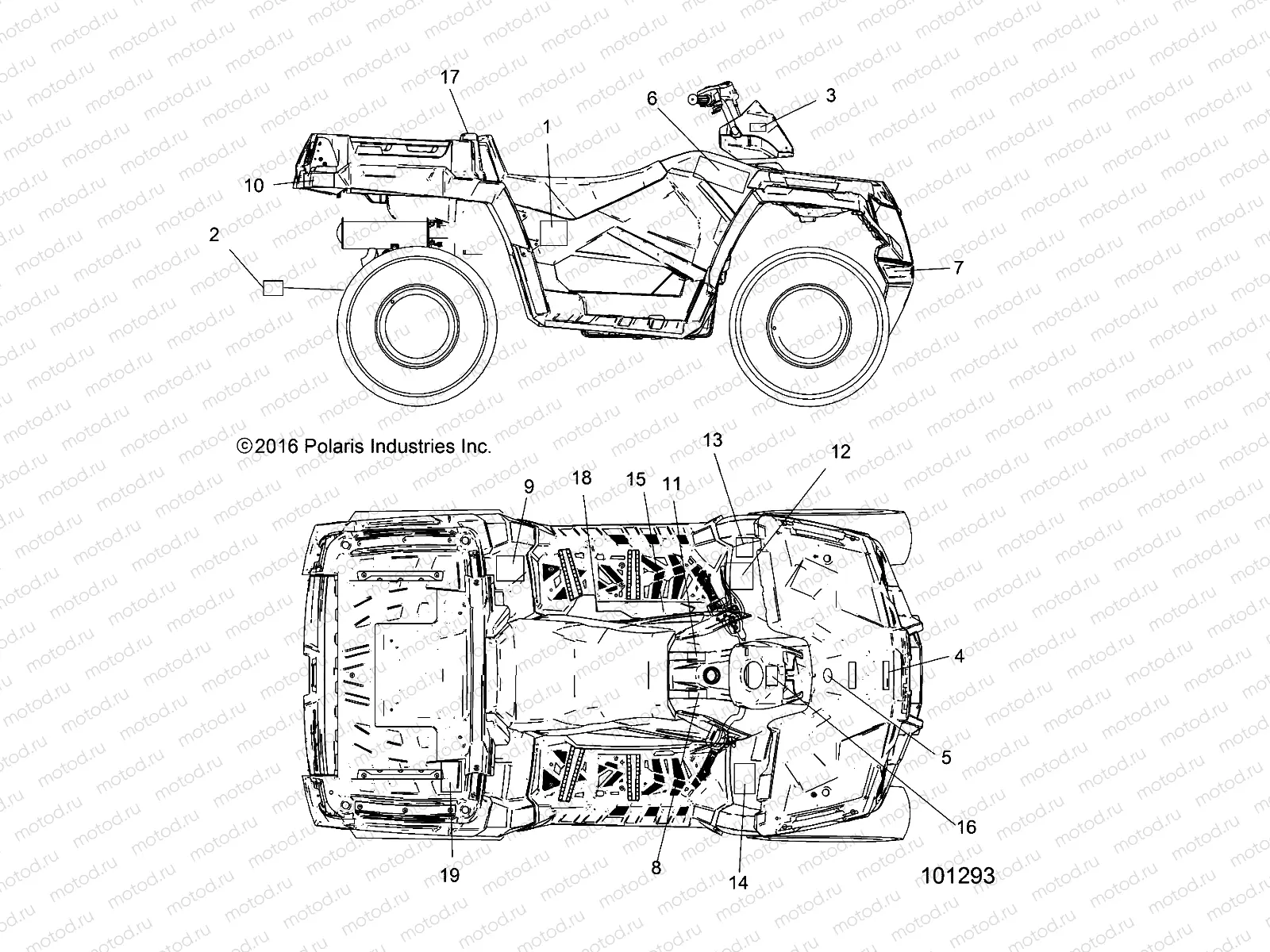 BODY | BODY, DECALS - A18SWE57B1 (101293)
